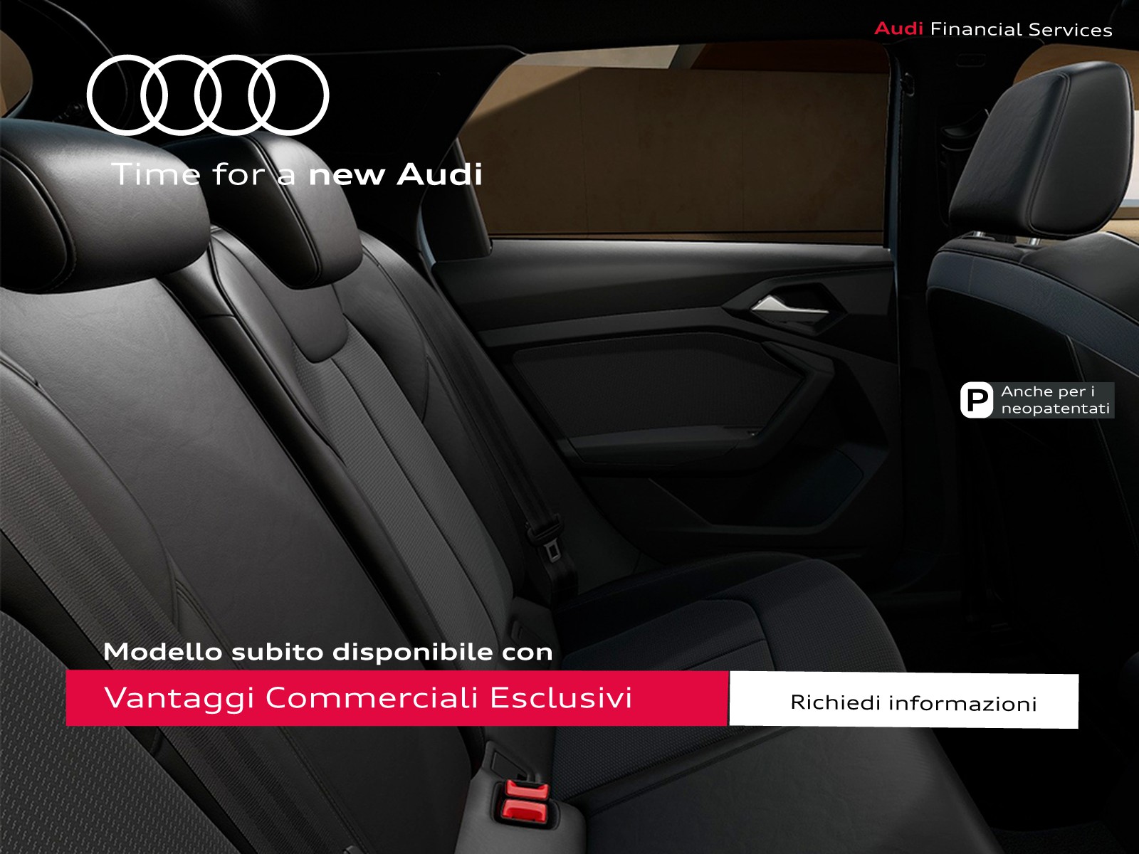 Audi A1 sportback 30 1.0 tfsi identity black 116cv s-tronic