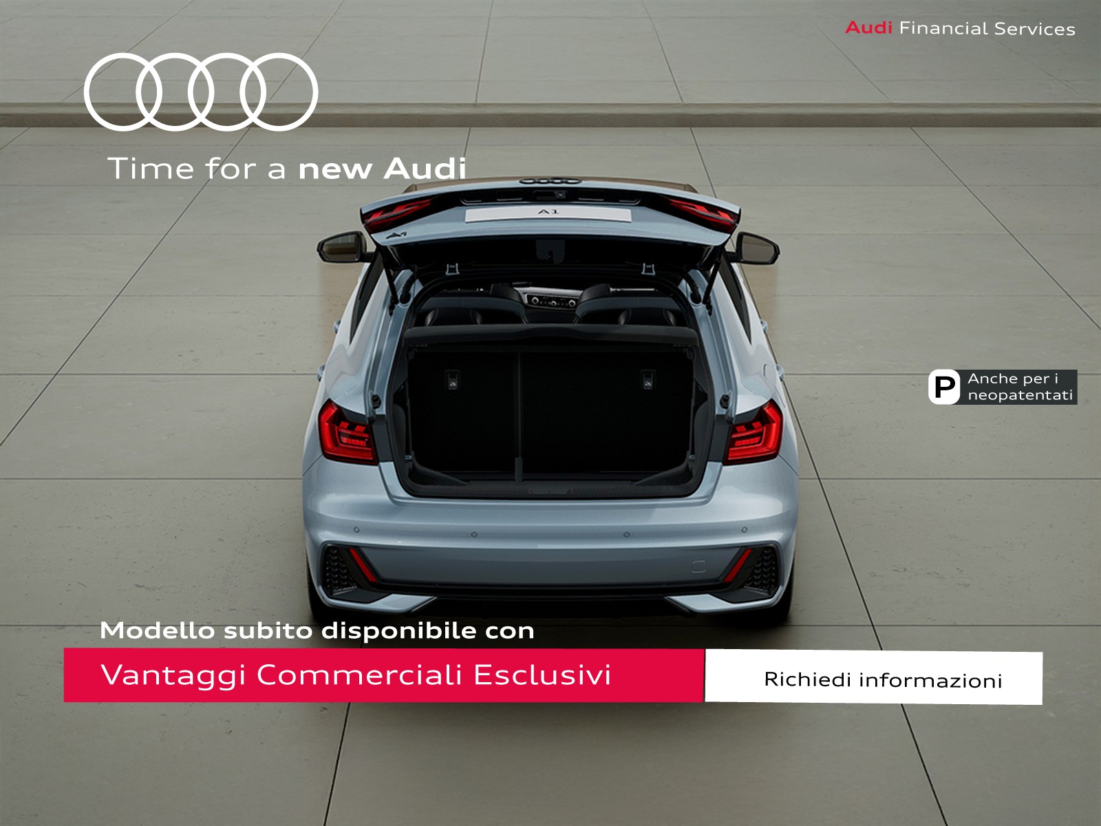 Audi A1 sportback 30 1.0 tfsi identity black 116cv s-tronic
