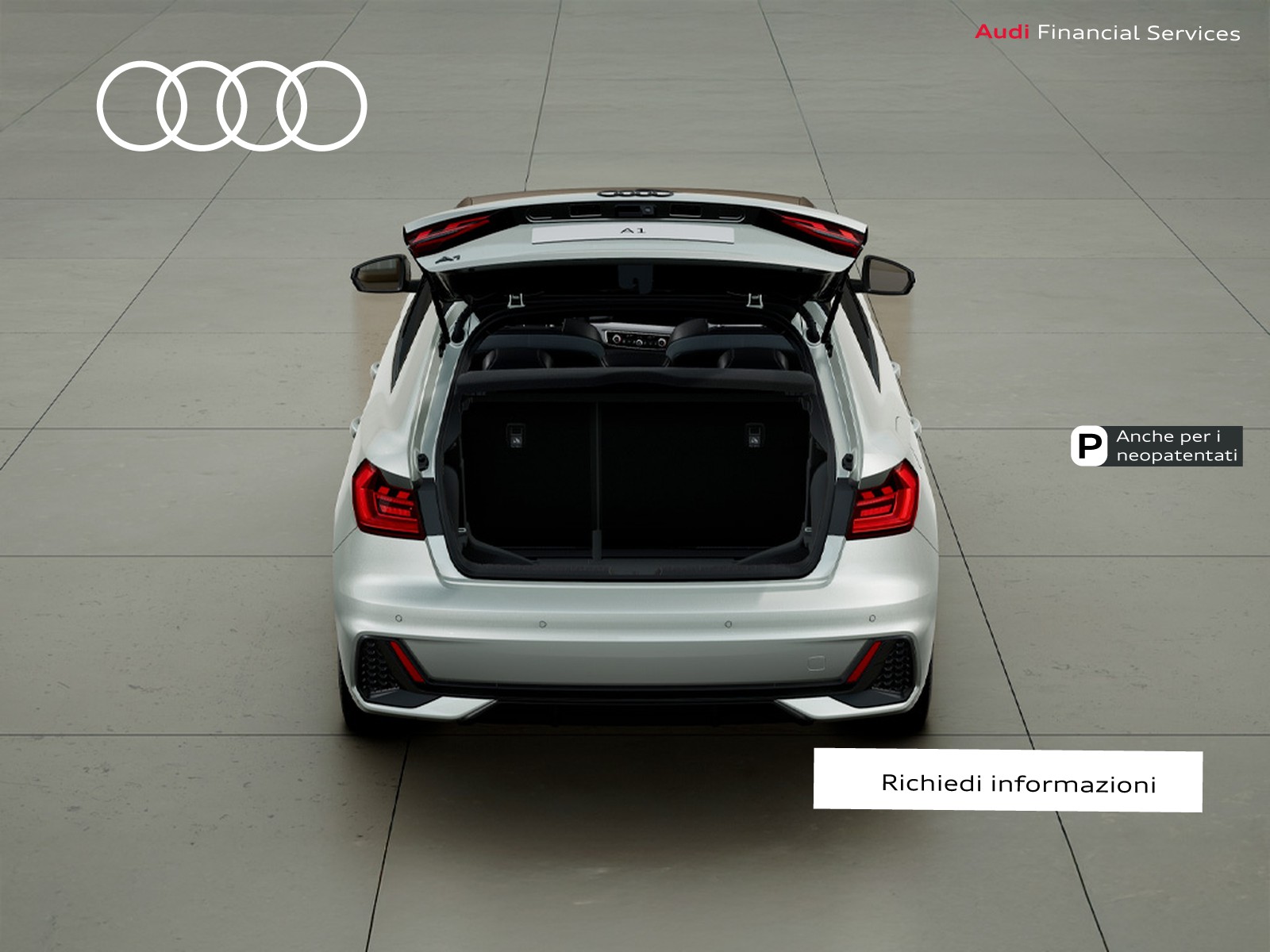Audi A1 sportback 30 1.0 tfsi identity black 116cv s-tronic