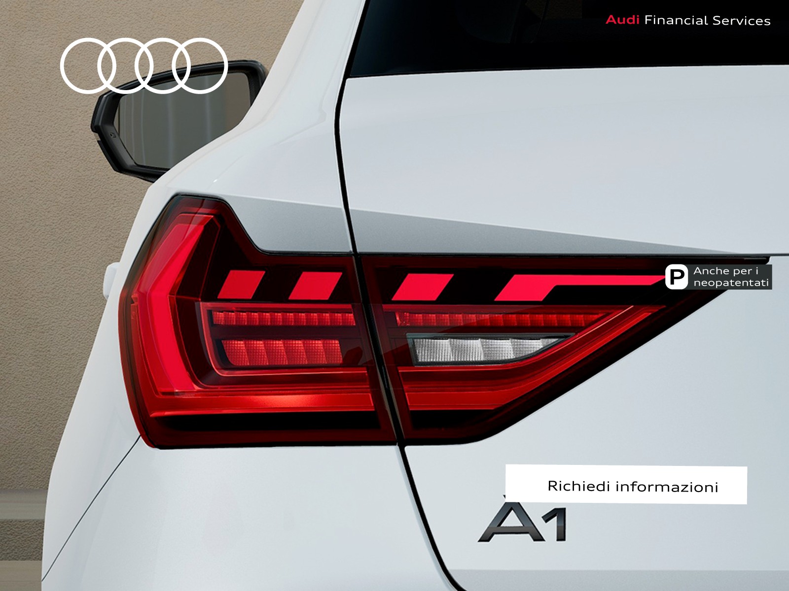 Audi A1 sportback 30 1.0 tfsi identity black 116cv s-tronic