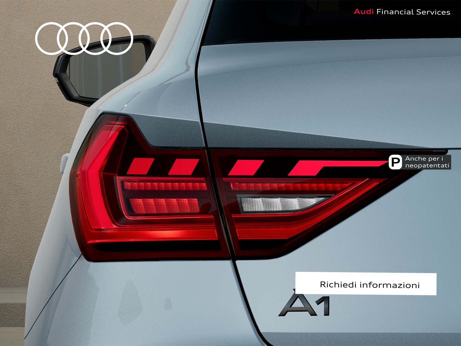 Audi A1 sportback 30 1.0 tfsi identity black 116cv s-tronic