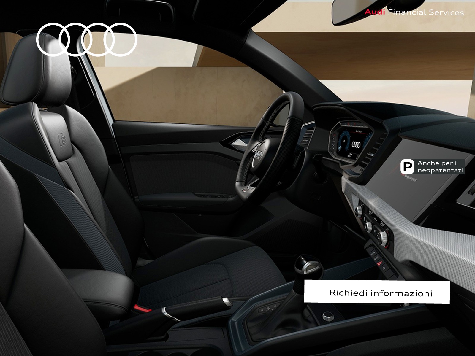 Audi A1 sportback 30 1.0 tfsi identity black 116cv s-tronic