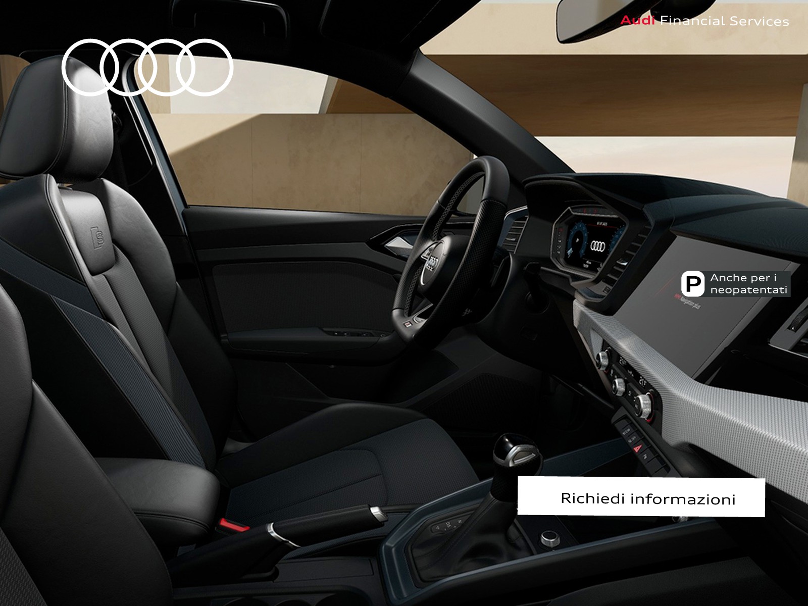 Audi A1 sportback 30 1.0 tfsi identity black 116cv s-tronic