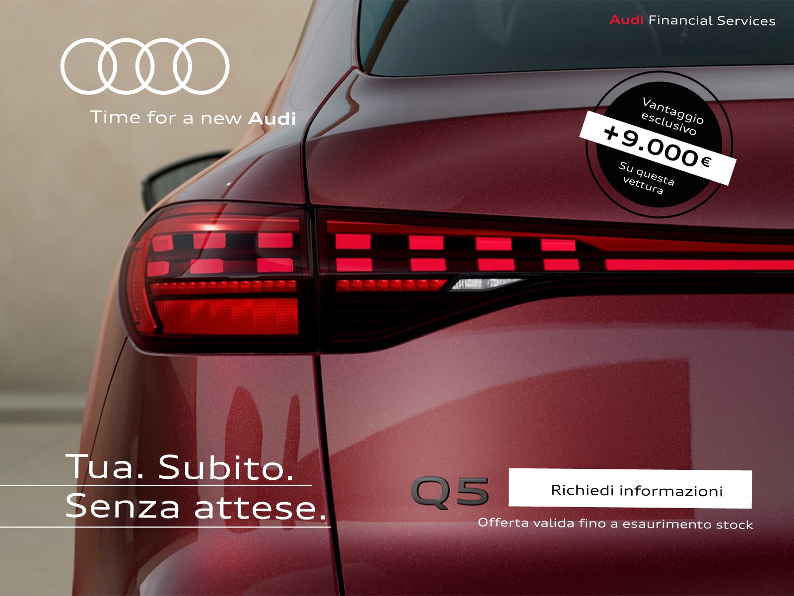 Audi Q5 sportback 2.0 tdi mhev+ s line edition quattro 204cv s-tronic