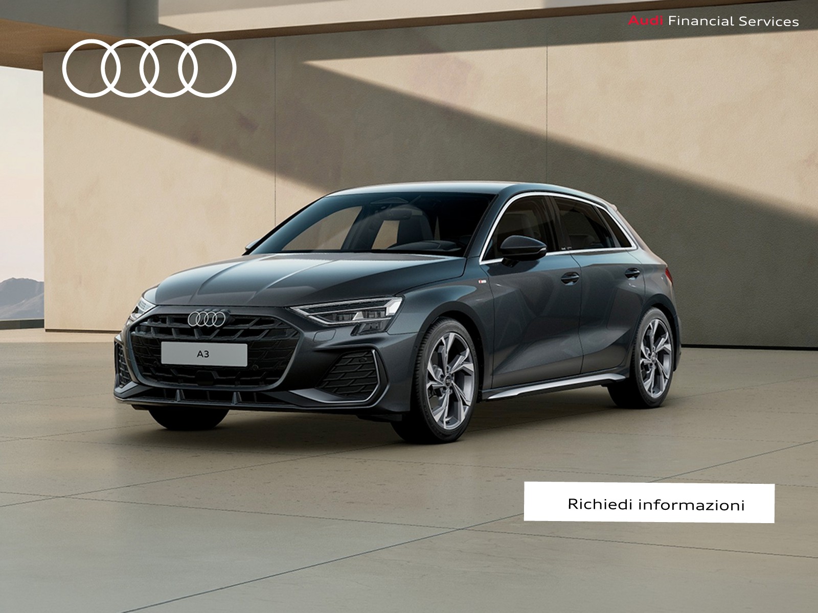 Audi A3 sportback 1.5 tfsi mhev s line edition 150cv s-tronic