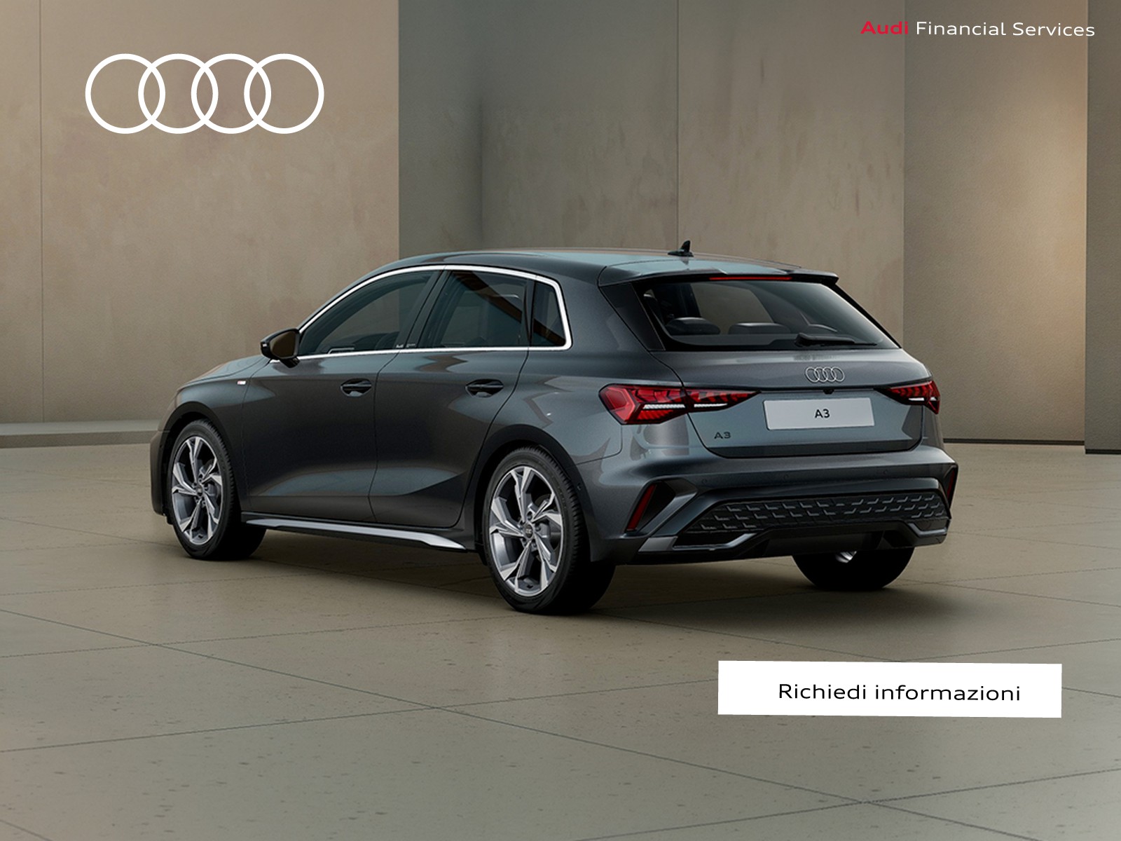 Audi A3 sportback 1.5 tfsi mhev s line edition 150cv s-tronic