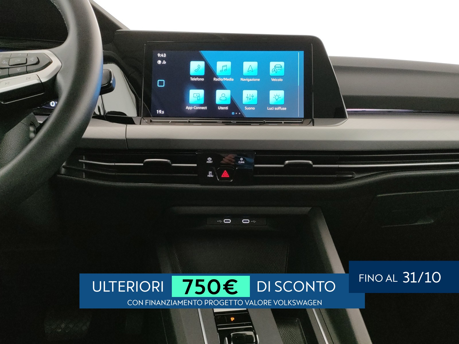 Volkswagen Golf 2.0 tdi life 115cv dsg